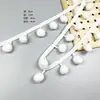 Suministros del Fabricante Bolas de Peluche Blancas en Ángulo Recto, Pompones de Nylon de Alta Elasticidad, Bolas de Peluche Hechas a Mano para Bricolaje, Accesorios de Encaje para Ropa