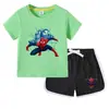 2026 Camiseta Infantil Masculina Verão Novo Estilo Manga Curta Roupa Infantil Estilo Coreano Algodão Calça Curta Feminina Conjunto de Duas Peças