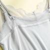 Yuexiao Verano Seda de Morera Cuello en V Tirantes Camiseta Base para Mujer Ajustada Brillante Sexy Suave Agradable a la Piel S151