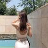 Traje de baño coreano de una pieza para mujer, sexy, sin espalda, con escote pequeño, push-up, de encaje, que cubre el vientre, bikini de aguas termales