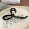 Grampo de Tubarão Grande Estilo Maillard de Alta Qualidade para Verão, Adequado para Cabelos Grossos, Acessório de Cabelo com Garra de Pelúcia para Mulheres