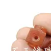 Pulpa ágata roja esmerilada luantong Jade cuentas sueltas Calcedonia roja cuentas porosas pulsera accesorios de joyería cuentas hechas a mano