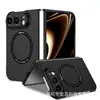 Adecuado para iPhone Duo, esta funda de teléfono magnética de color sólido, tacto suave y acabado mate proporciona cobertura total y protección contra caídas para la pantalla plegable de Apple.