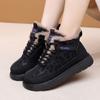 Zapatos de Invierno para Mujer, Estilo Casual de Felpa, Zapatos de Algodón Cálidos Antideslizantes de Suela Gruesa, Botas de Nieve Versátiles de Moda