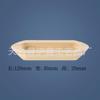 Canoa de Madera, Modelo de Bote Pequeño Barnizado de Madera Maciza, Bloque de Madera con Forma de Barco para Pequeños Experimentos Científicos, Libro de Texto Edición Jiangsu para la Educación