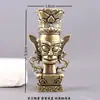 Novo Modelo Sanxingdui Figura Humano-Cabeça Pássaro-Corpo Elefante-Cabeça Cabeça-Plana Cultura Antiga Shu Criativo Retro Ornamento de Mesa Atrativo Turístico Artesanato Decoração