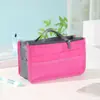 Bolsa de Maquillaje Plegable Doble Multifuncional Coreana, Gran Capacidad, Bolsa de Clasificación Engrosada, Bolso de Mano para Almacenamiento de Productos Digitales de Viaje