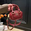 Bolso Mini Bowling Retro Miu Transfronterizo, Accesorios de Diseño de Nicho de Alta Gama, Bolso de Mano, Bolso Cruzado Ligero de Lujo y Elegante
