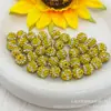 Cuentas Rayadas de Diamante Densas de Alta Calidad de 6 Filas 10MM Cuentas de Arcilla Shamballa Accesorios para Cadenas de Teléfono DIY Cuentas Espaciadoras para Bisutería