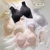 Sujetador de encaje sin costuras y sin espalda, cómodo sujetador tipo tank top de mujer con realce y anti-flacidez, sujetador inalámbrico push-up para dormir