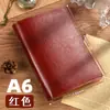 Caderno de Folhas Soltas Nostálgico Retrô com Capa Destacável, Diário de Viagem, Planejador com Capa de Couro A5/A6, Caderno com Fichário de Folhas Soltas