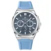 Recompensa en stock al por mayor reloj para hombre multifuncional tres ojos calendario para hombre luminoso cronógrafo transfronterizo en vivo reloj impermeable