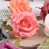 Cabezas de Flores Artificiales de Rosa Transfronterizas para Arreglos de Paredes de Flores de Boda, Coronas de Flores Hechas a Mano, Accesorios DIY, Materiales de Flores Falsas para Decoración