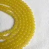 Nuevo Vidrio Imitación Jade Cuentas Sueltas Hielo Transparente Color Puro DIY Pulsera Collar Accesorios Accesorios de Joyería Fabricante Cabello Recto Cuentas Redondas