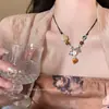 Novo Colar Retro Zen Estilo Chinês, Feminino e Versátil, Corrente de Clavícula Estilo Étnico de Nicho, Acessórios com Design Antigo