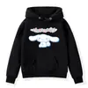 Suéteres con estampado lindo de Cinnamoroll y Perro Yugui para Hombre y Mujer, Otoño, Forro polar, Sudadera con capucha holgada