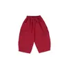 Roupas infantis Nuoqi Wanzi, calças pantalona com laço para meninas, nova coleção de outono, calças casuais doces e versáteis, corte solto