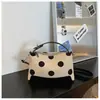 Bolso Nuevo de Moda Primavera 2026 de Lunares con Colores Contrastantes, Bolso Cruzado de Moda y con Estilo, Bolso de Mano Exquisito, Bolso Tote Relajado