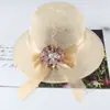 Sombrero de Sol de Protección Solar para Mujer Verano 2026 Nuevo Estilo Puesto en Zona Turística Sombrero de Paja Día de la Madre Protección UV Sombrero de Pescador para Mujer