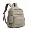 Mochila pequeña informal para mujer, mini, impermeable, de nailon, ligera, acolchada, con relleno de plumón, hecha a medida, de alta calidad