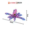 Nuevo producto transfronterizo: Pulpo de ojos grandes con articulaciones móviles, linda decoración 3D para fiestas