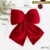 Natal Vinho Veludo Vermelho Bola Loja Decoração Enfeites Pendurados Loja da Moda Ponto de Foto Shopping Montagem de Cena Festiva Decoração