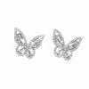 Brincos Blingbling Super Brilhantes com Padrão de Borboleta Estéreo Totalmente Cravejados de Diamante para Mulheres 2026 Novos Tendência Brincos de Luxo Acessíveis