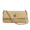 Textura Simple, Estampado de Lichi, Bolso Cuadrado Pequeño, Bolso de Mano Exquisito y de Alta Gama, Bolso Cruzado Retro Elegante para Oficinistas