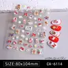Calcomanía para Uñas Estéreo con Relieve de Flor Graffiti Estilo Japonés Lindo Calcomanía para Uñas Ins Infantil de Dibujos Animados Conejo Feliz DIY