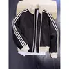 Sudadera cárdigan pesada de punto gofre estilo americano para hombre y mujer, chaqueta de béisbol estilo universitario de otoño, abrigo casual deportivo para pareja
