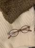 Óculos de Inverno 2023 Ultraleves Ins Retrô Armação Redonda Cavalo Girly Estampa de Leopardo Miopia Anti-Luz Azul Nerd-