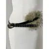 Novo Cinto de Pelo de Coelho D. I .A OOTD Cinto Mao Mao Europa e América Transfronteiriço Quente Sexy Garota Picante Cobertura de Cintura Cinto Largo