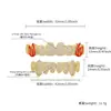 Estilo Hip-Hop Europeu e Americano Novo para Amazon Transfronteiriça, Aparelho Dental Hip-Hop Totalmente Cravejado com 8 Dentes e Aplicação de Esmalte Colorido