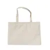 Bolsa Tote de Lona Lisa Personalizada com Fita, Bolsa para Presente de Formatura, Bolsa de Lona Espessa e Resistente ao Desgaste