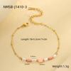Europeo y Americano Transfronterizo 18K Perla Barroca Rosa Dopamina Collar de Cuentas Set de Pulsera Cadena de Clavícula de Acero Inoxidable