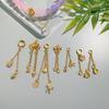 Cadena Colgante Zakiram de Diamante Incrustado en Oro Antiguo Pulsera Tobillera a Juego para Pareja Hecha a Mano DIY Accesorios al por Mayor