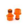 Conector rápido de boquilla de plástico naranja con rosca interna para pistola de agua con doble junta tórica para jardín, conector de grifo