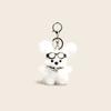 Jinnew Original Óculos Palito Cachorrinho Pelúcia Chaveiro Pingente Fofo Cachorrinho Pingente de Bolsa Pequeno Presente