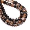 Pulsera de cuentas sueltas de ágata de fuego con forma de flor de hielo, cuentas redondas de ágata de fuego, cuentas de Buda con cuentas, joyería semiacabada, venta al por mayor