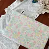 Tela de Algodón Floral Estilo Pastoral de 40 Hilos, Floral Suave Pintado a Mano Tela Floral de Algodón Puro Famosa en Internet con Combinación de Colores Elegante y Fresca