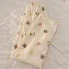 Gatinho gatinha rabisco fofo desenho animado casual calça pantalona feminina estampa nova solta preguiçosa legal legal calça comprida