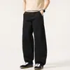 Jeans de algodón puro estilo americano con dobladillo curvo para hombre, nuevo modelo otoño 2026, corte holgado, alta gama, elegantes y geniales, pantalones largos al por mayor