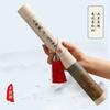 Liupintang Shanglin Fu Rollo Largo de 5m Set de Papel de Caligrafía Colorido para Adultos, Letra Regular, Pincel Suave, Letra Pequeña, Set de Práctica de Caligrafía, Caja de Regalo para Copiar Papel