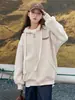 Sudadera cárdigan gruesa con forro de polar para mujer de invierno, nueva sudadera con capucha popular de moda elegante para hombre para primavera y otoño