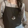 Otoño/Invierno 2026 Nuevo Estilo Étnico Retro Conjunto de Cuatro Collares Nudo de Lazo Cadena Larga de Lujo Ligero con Cadena para Suéter