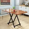 Mesa cuadrada plegable, mesa de comedor simple para el hogar para apartamentos pequeños y casas de alquiler, mesa portátil para puestos al aire libre