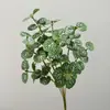 Flores y Plantas Artificiales en Miniatura: Hojas de Hibisco, Hojas de Camote, Hojas de Dinero, Hojas Pequeñas, Eucalipto para Arreglos Decorativos y Paisajismo