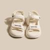 Qiyan 2025 Verano Nuevo Suela Gruesa Estilo Pequeño Fragante Correa de Una Palabra Moda y Cómodo Popular Deportes Playa Zapatos Sandalias