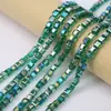 Cuentas Cuadradas de Cristal de Colores de 8MM para Pulsera Collar Joyería Hecha a Mano Cubo de Azúcar Cuentas de Vidrio