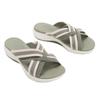 Comercio exterior talla grande plataforma cuña zapatillas de mujer punta redonda en forma de cruz diario exterior cómodas playa sandalias transfronterizas